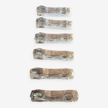 6 Porte couteaux cristal vintage