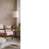 Vintage Mid-Century Modern Wood and Fabric Armchairs from W. Knoll, Set of 2