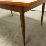 60's rectangular Scandinavian table with extension cords