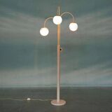 Minimalist floor lamp cascade space age white