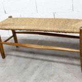 Rustic artisanal brutalist bench 1960 93cm