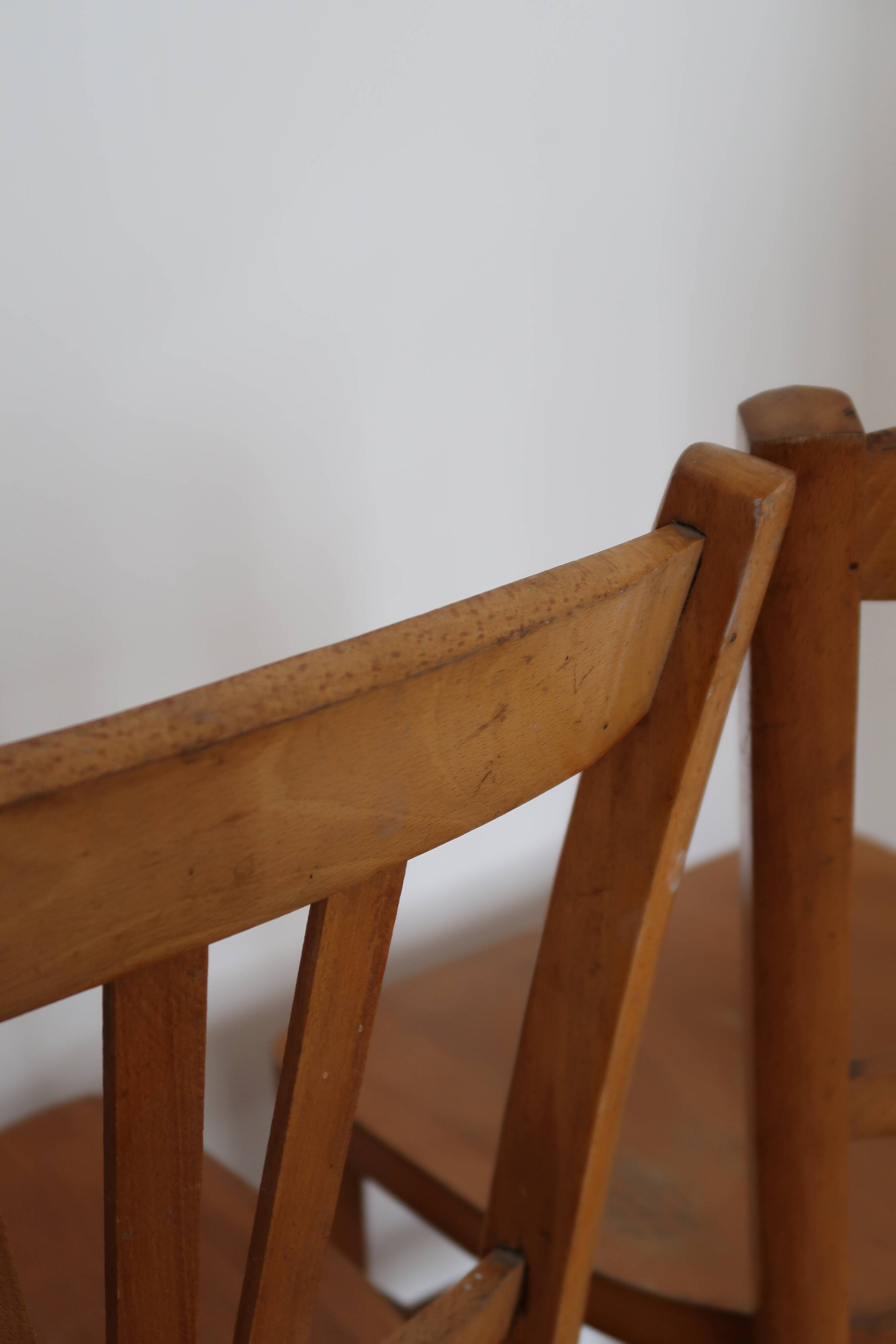 Lot de 8 chaises bistrot clair Luterma