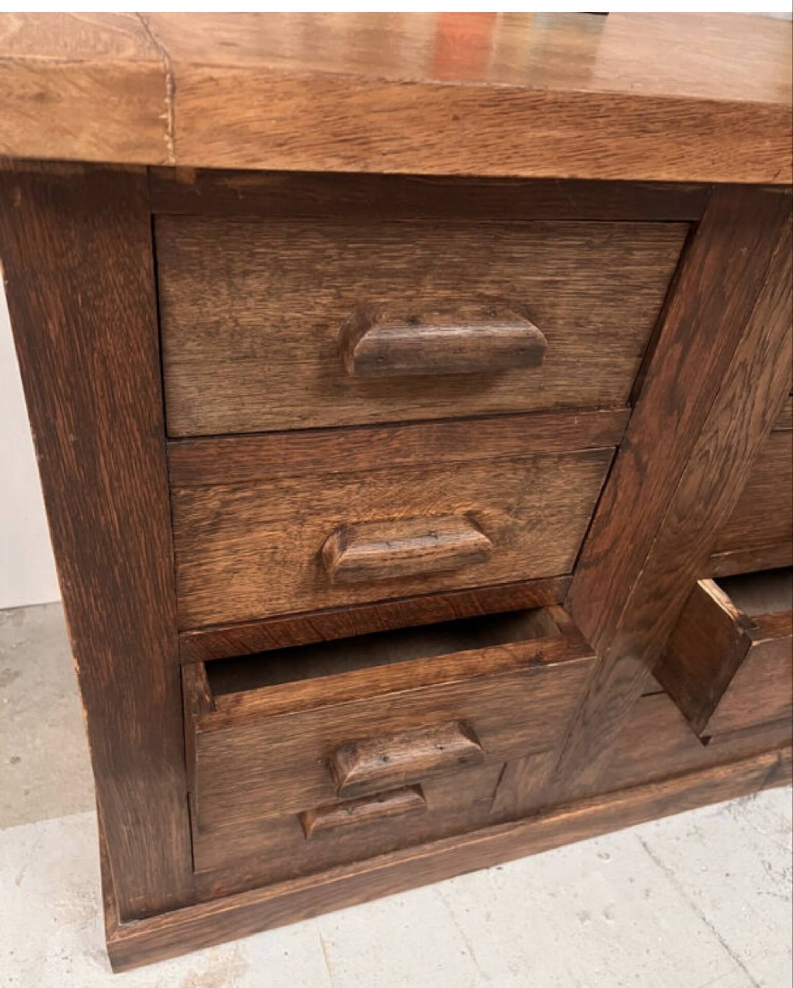Old oak mercer’s furniture