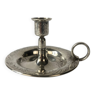Tiffany and Co. antique hand candlestick, solid silver, Art Nouveau, Japonisme.