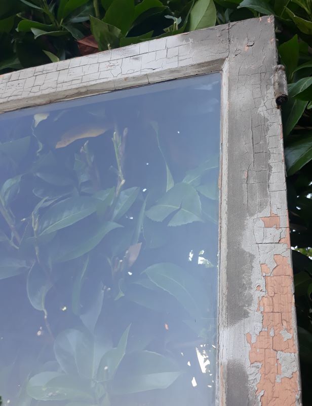 Old glass door 78.5x220.8cm