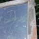 Old glass door 78.5x220.8cm