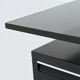 Bureau d'angle exécutif Abbondinterni en acajou et verre, Italie, 1970