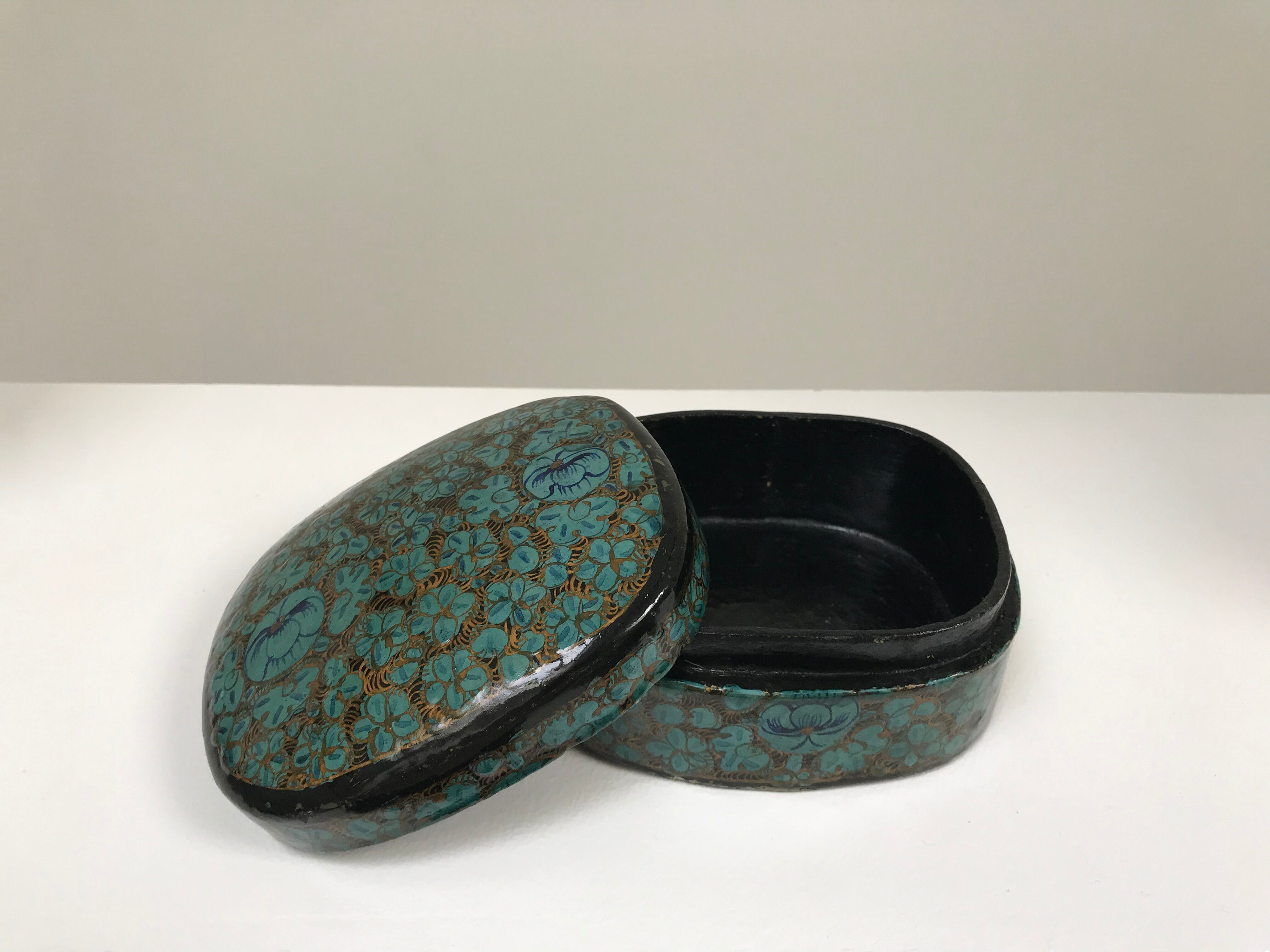 Hand-painted wooden box