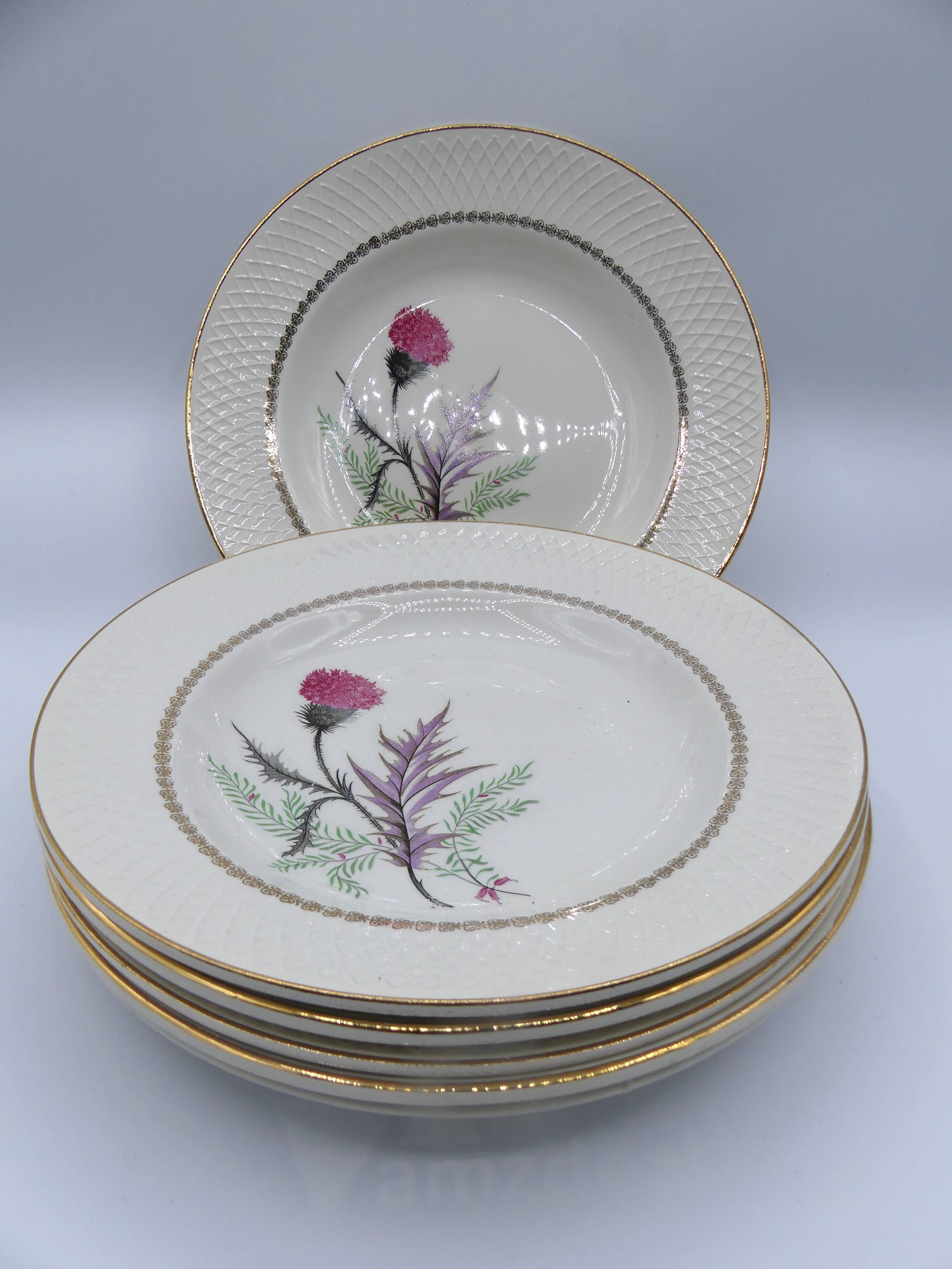 6 plates Moulin des Loups Imperia hollow