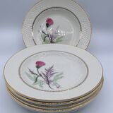 6 plates Moulin des Loups Imperia hollow