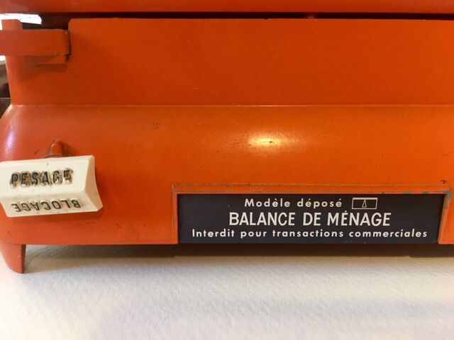 Balance slider Terraillon year 70 orange
