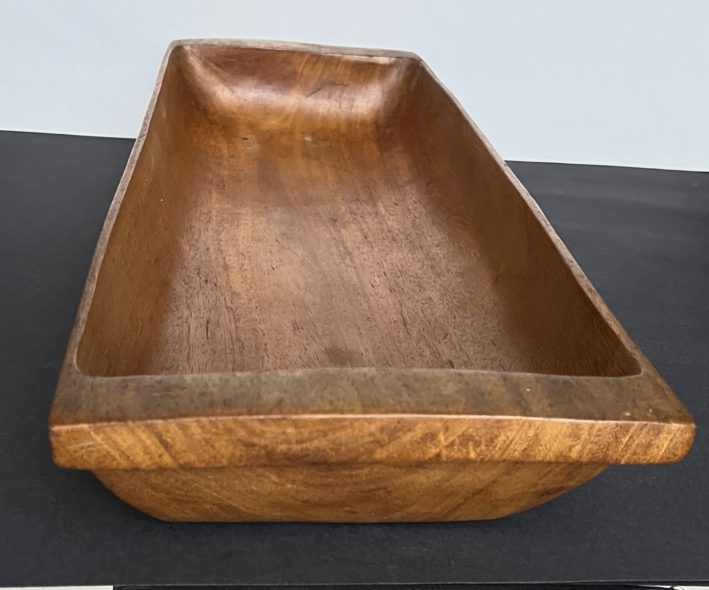 Wooden tray, rectangular