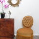 Gold low chair