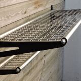 Shelve carries vintage sncf train luggage