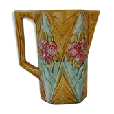 Pitcher dabbling with floral decoration onnaing France