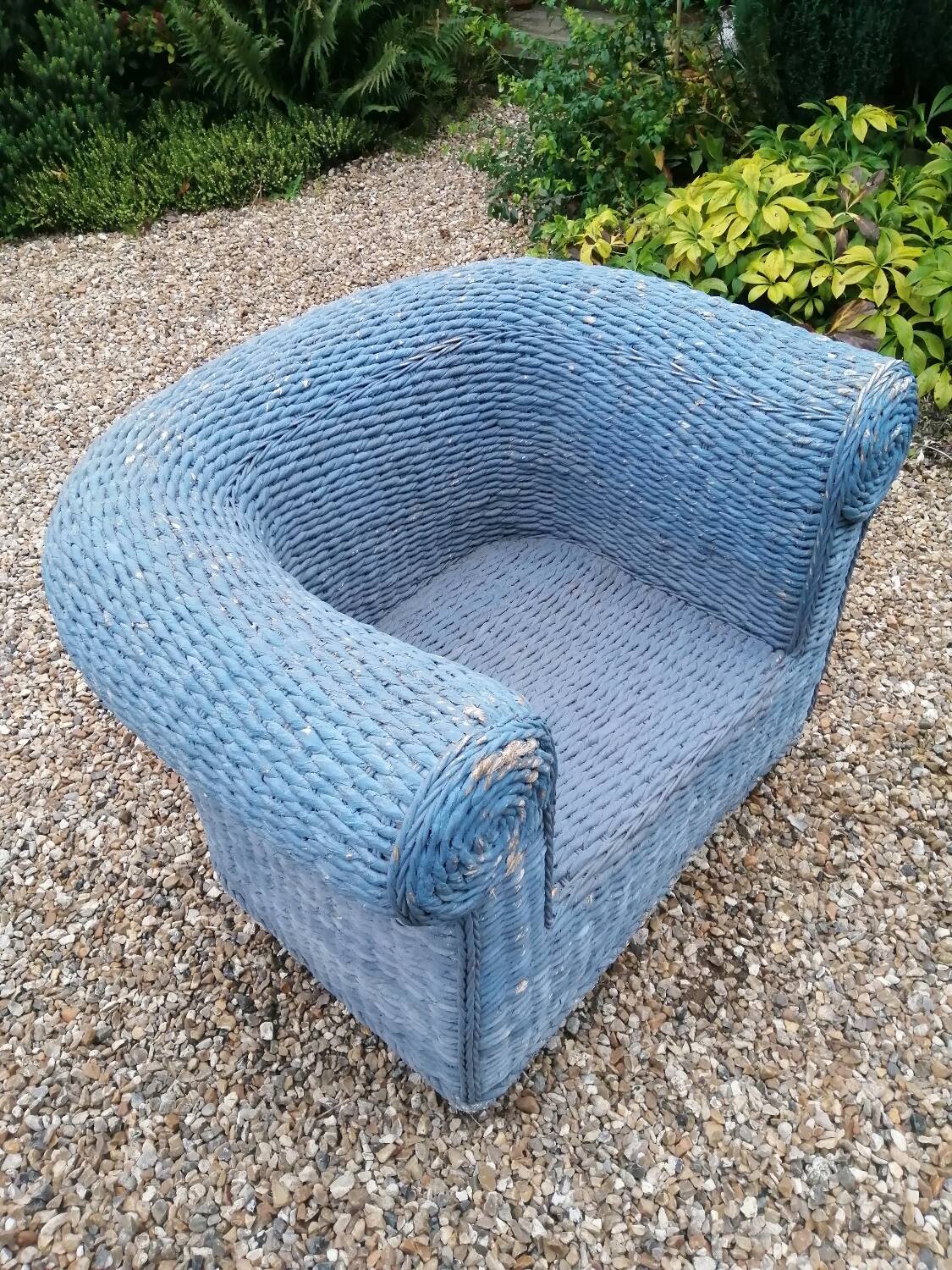 Fauteuil en  osier