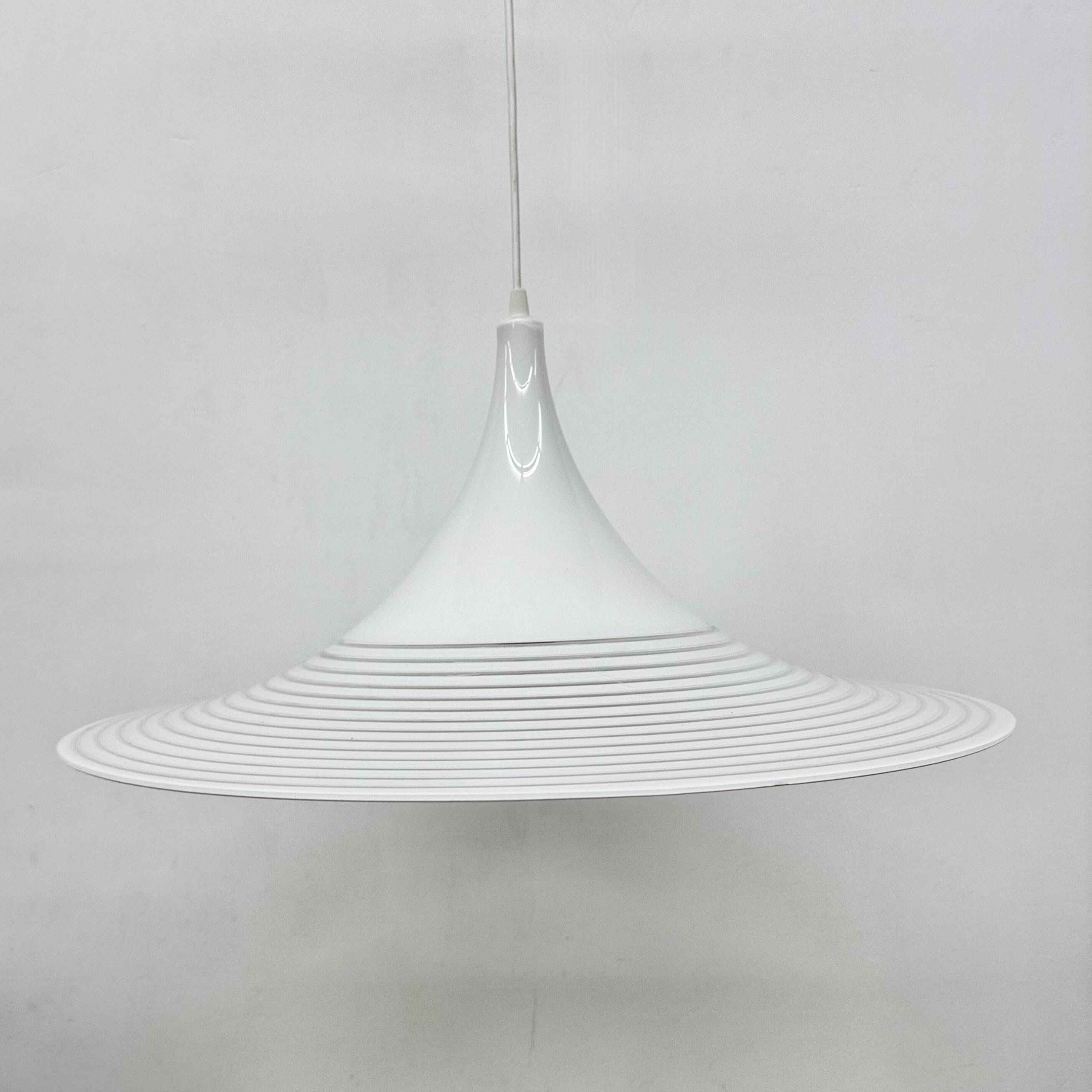 Vintage lucite hanging lamp By Meblo Guzzini, 1980’s