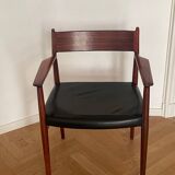 Fauteuil Arne Vodder en palissandre par Sibast 1960