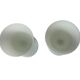 Pair of footed glasses in white opaline from around 1960.