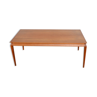 Scandinavian coffee table Danish teak vintage 1960s