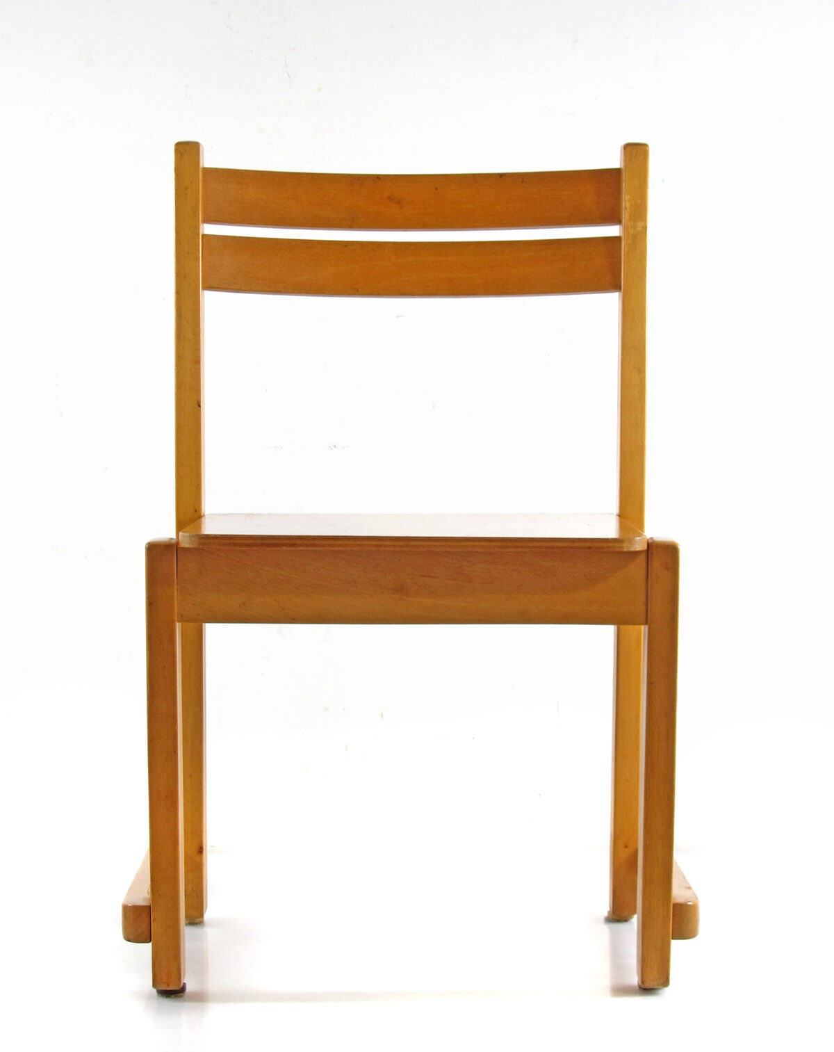 Children's chair in plywood in Scandinavian Danish style.