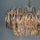 JT Kalmar chandelier, cut glass, 2 levels, Austria, 1970s