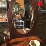 Bevelled oval mirror 92x63