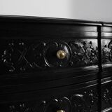 20th Century French Louis XV Style Chest of Drawers in Carved Wood