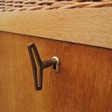 Secretary oak and rattan