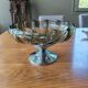 Coupe art déco en verre et métal chromé
