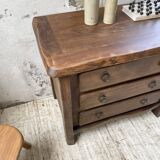 Solid elm aranjou chest of drawers