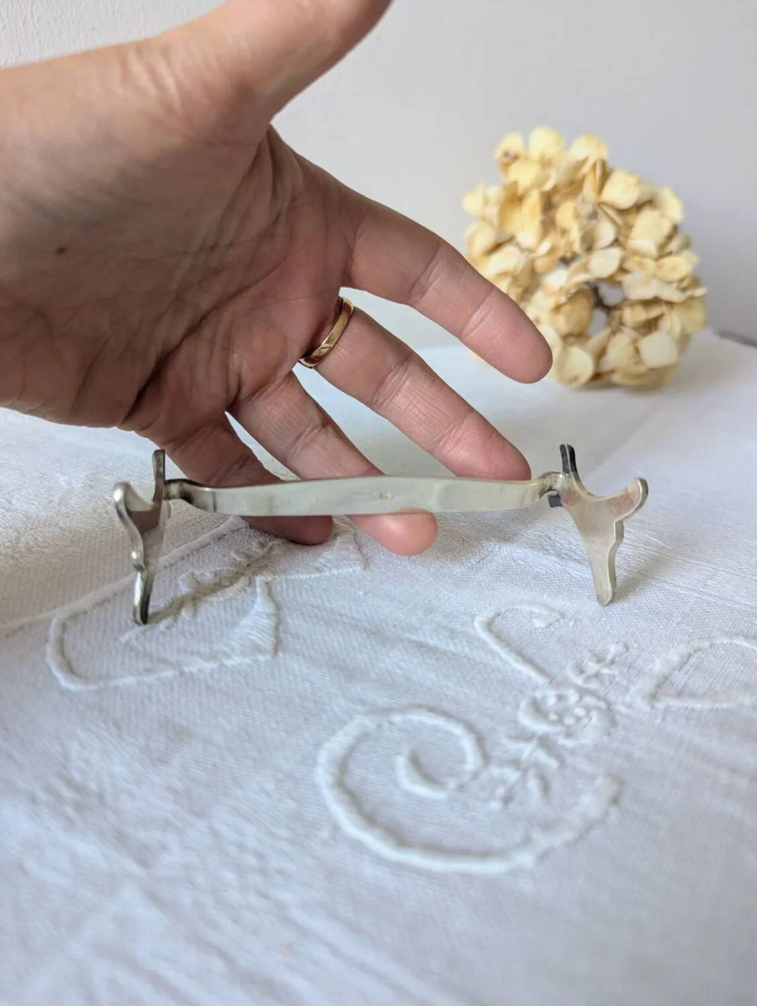 Set of 12 Christofle knife rests, Moderne 1912 model
