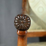 Pair of Crossed Armchairs in Mahogany, Restoration Period – Early 19th Century