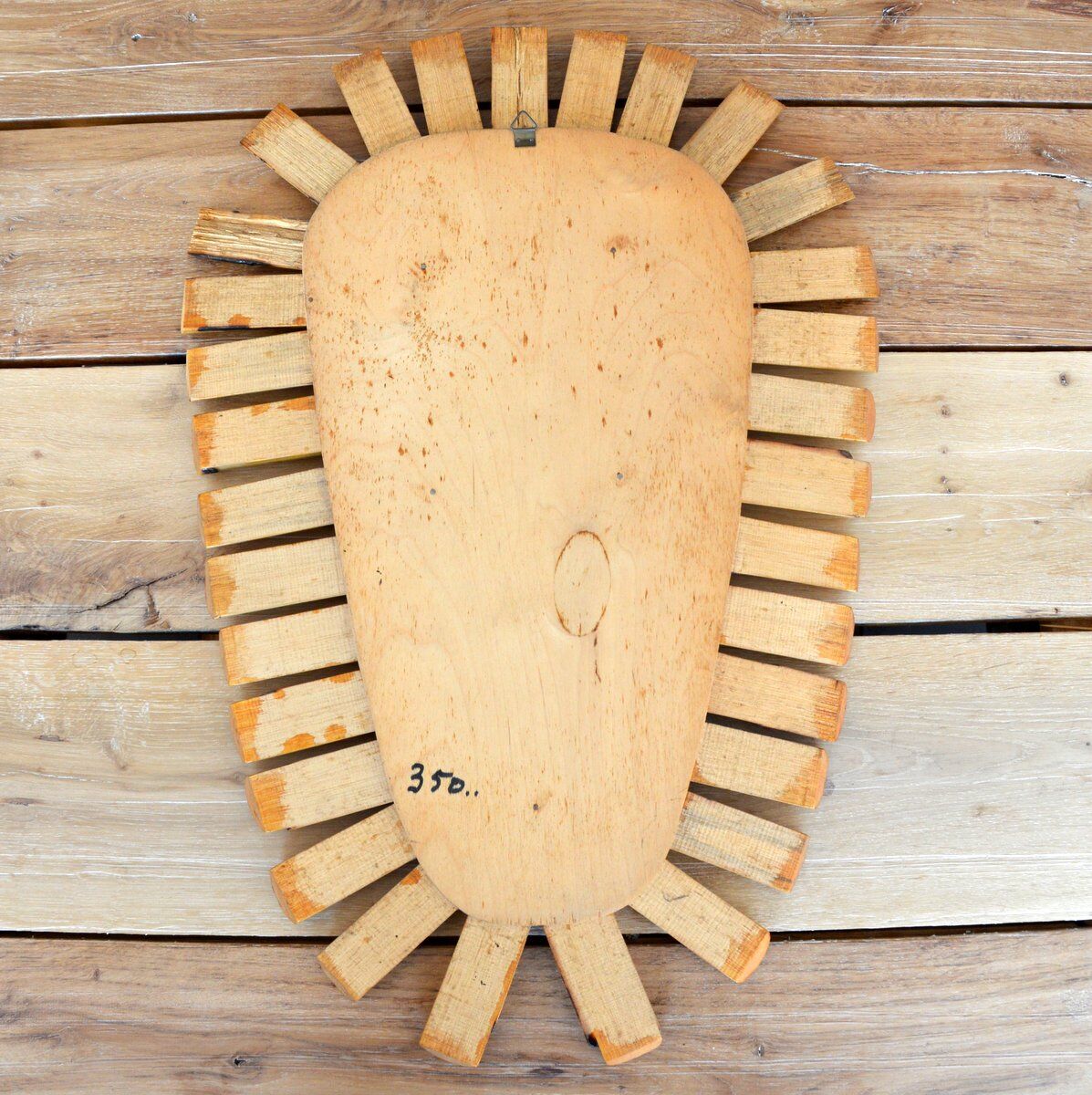 Freeform bamboo mirror 1960s