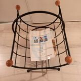 Wrought iron review door retro design black
