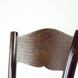 Vintage Bentwood Chair, Thonet Design, Czechoslovakia 1940s