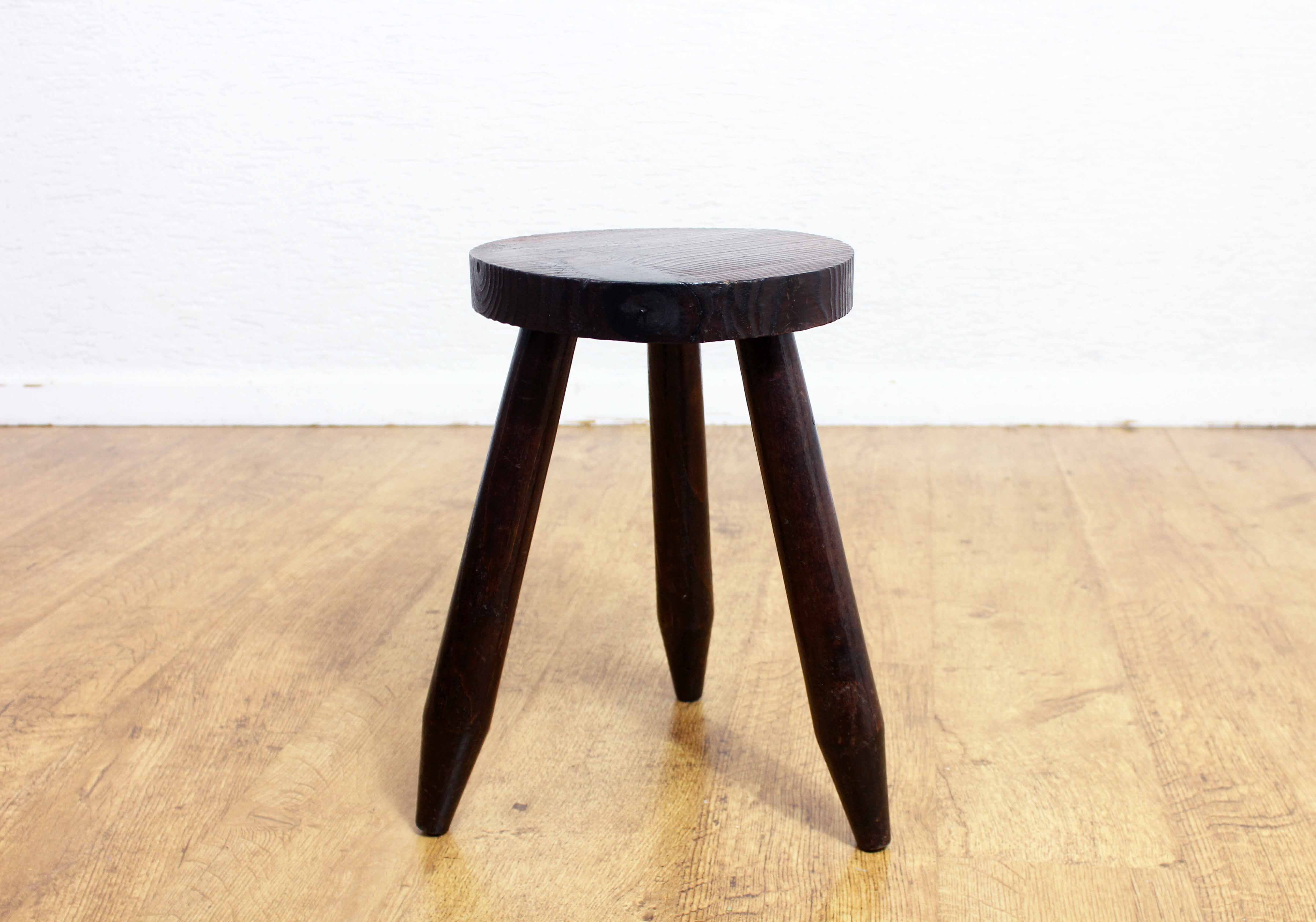 Old solid wood stool
