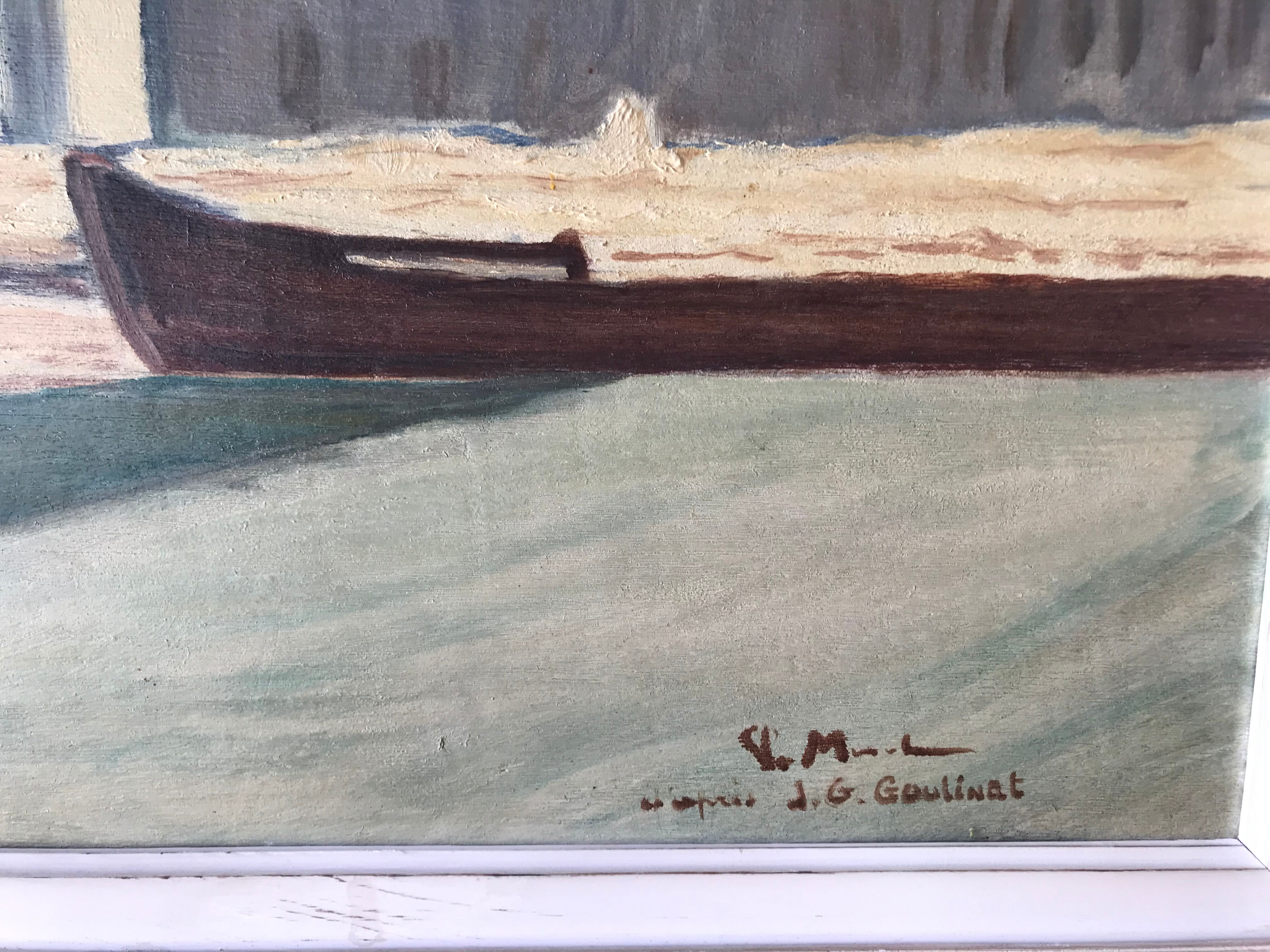 Tableau peinture à l’huile sur panneau