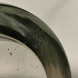 Glass table lamp with an elegant shape. By Bengt Orup 1957.