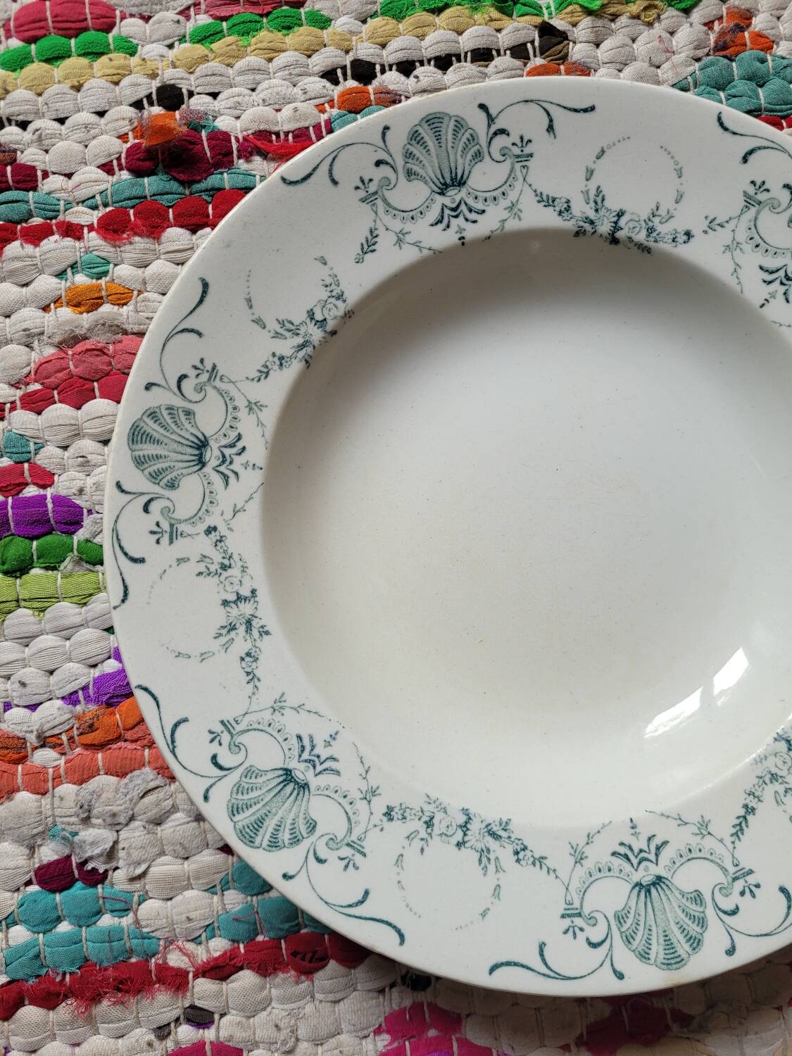 Assiette creuse Guirlande de Luneville