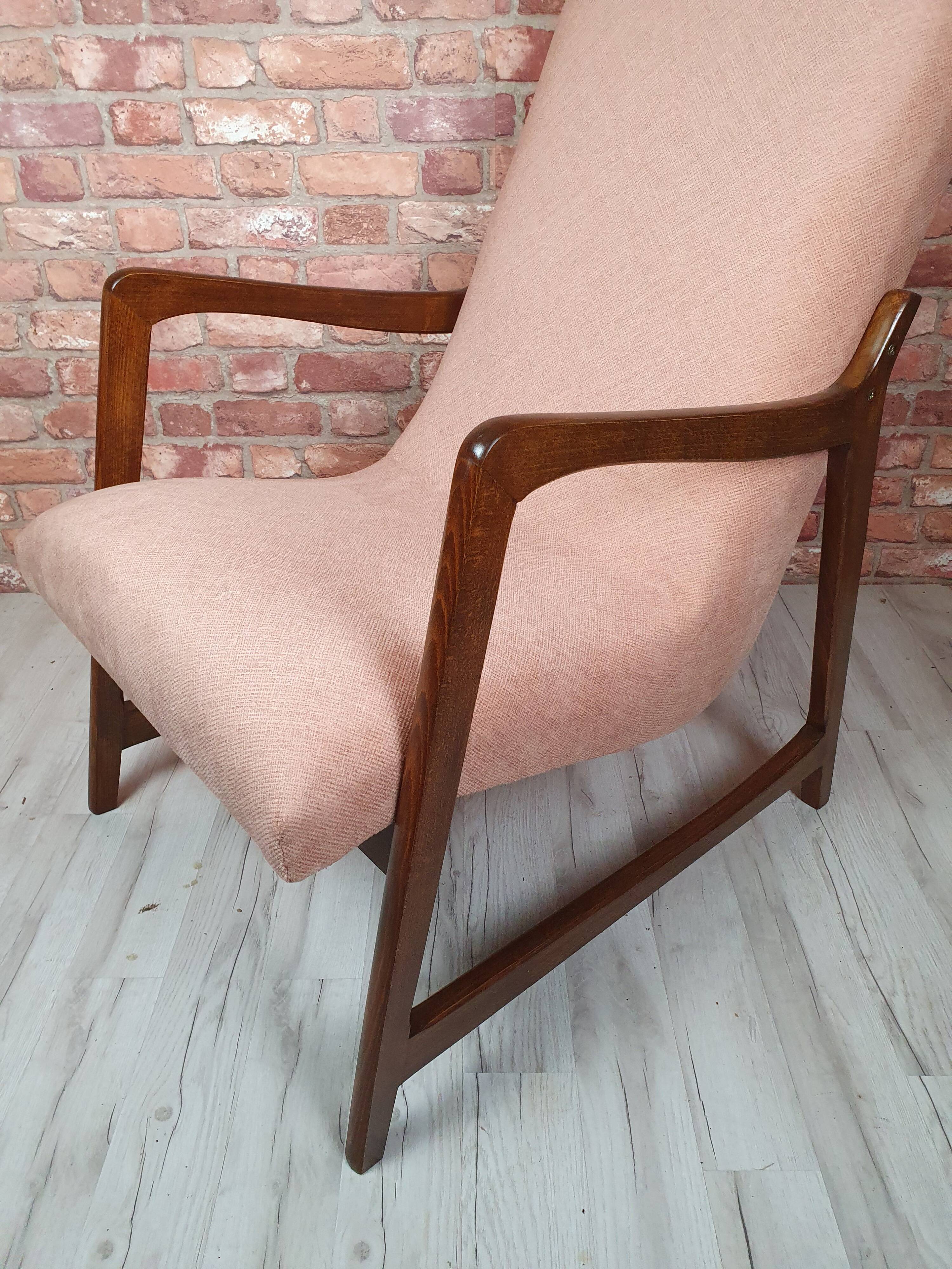 Fauteuil rénové, type 364, conçu par Barbara Fenrych-Węcławska, Pologne, années 1950