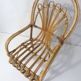 Vintage rattan armchair, child size