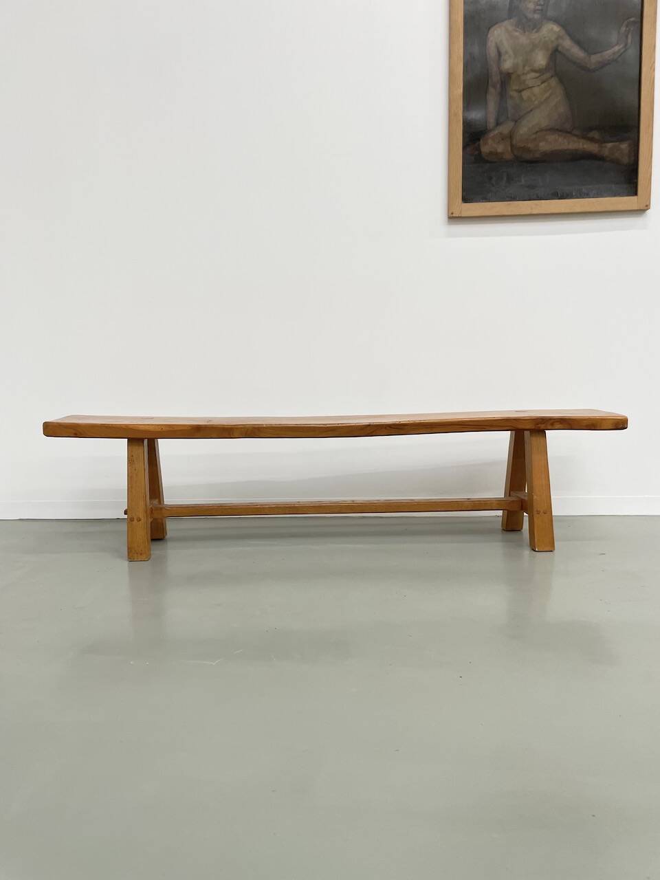 Solid elm bench 2m
