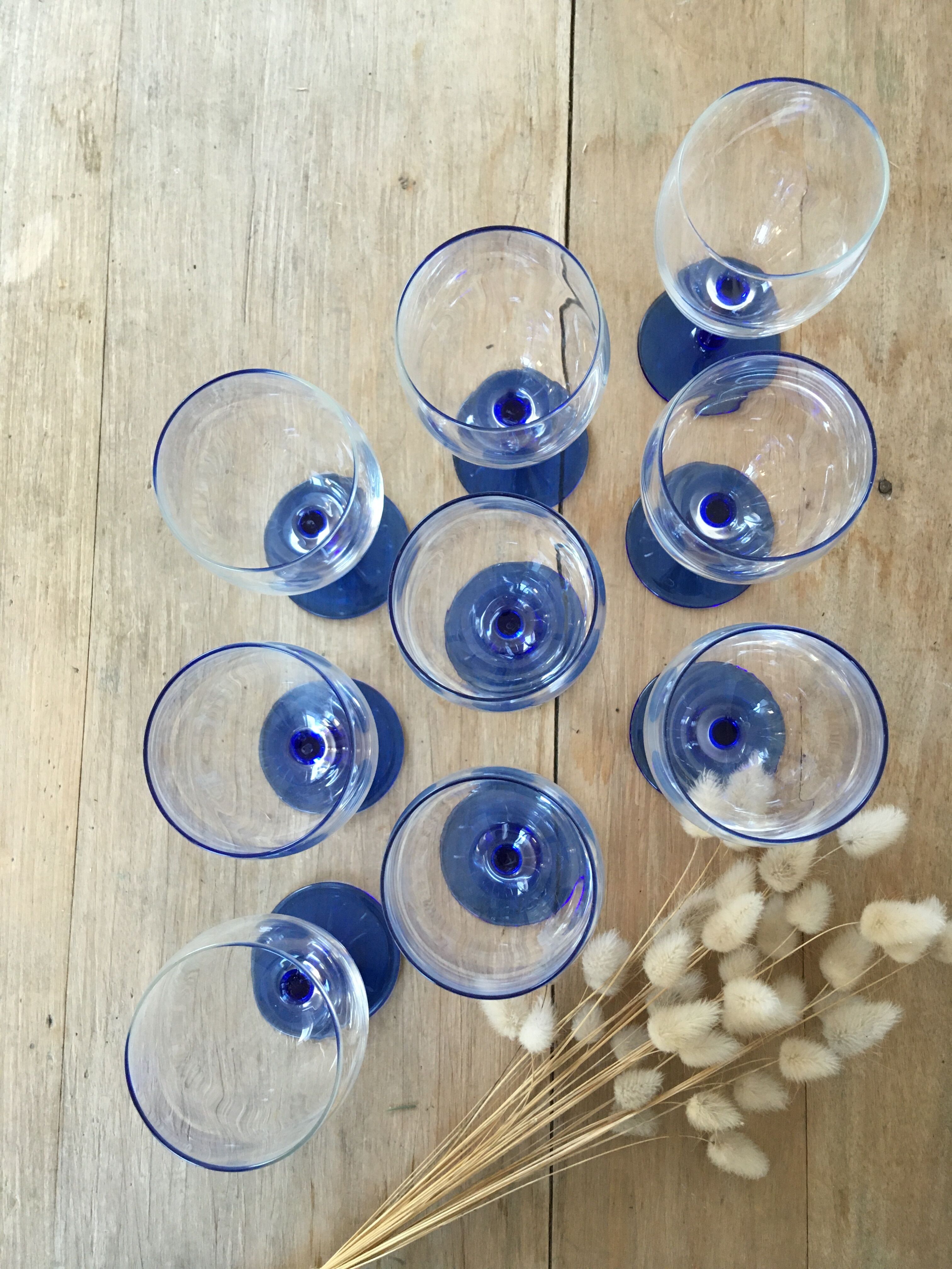 Blue foot glasses