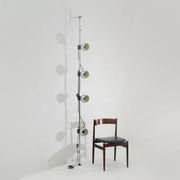 Lampe de sol chrome allant du sol au plafond, années 1970
