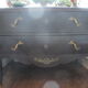 Commode baroque galbée noire style Louis XV