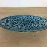 Empty vintage blue ceramic pocket