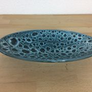 Vide poche vintage en céramique bleue