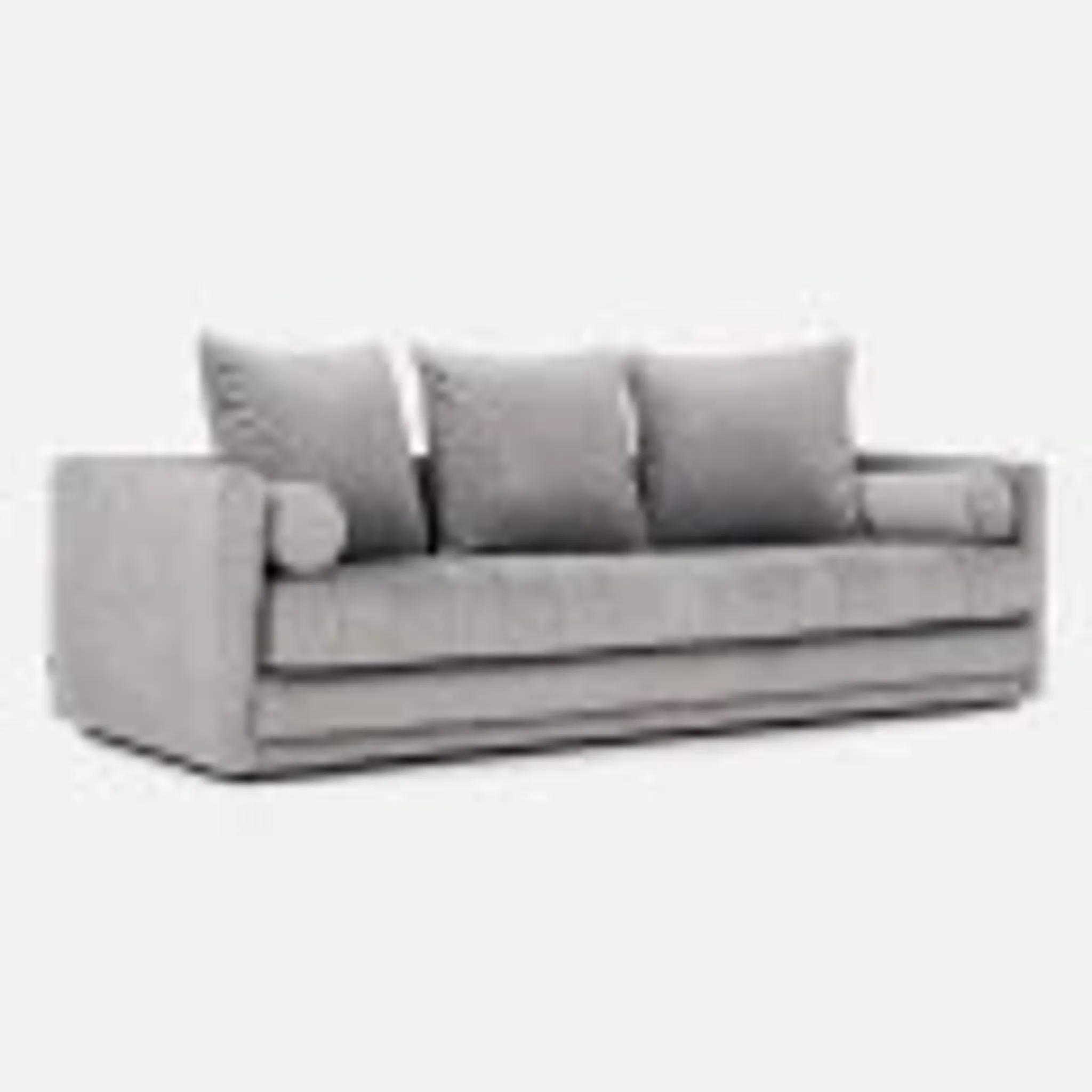 Sofa KOPENHAGA silver velour, Scandinavian design