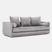 Sofa KOPENHAGA silver velour, Scandinavian design